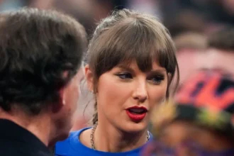 Taylor Swift, Adam Sandler at Knicks-Spurs New York 2026